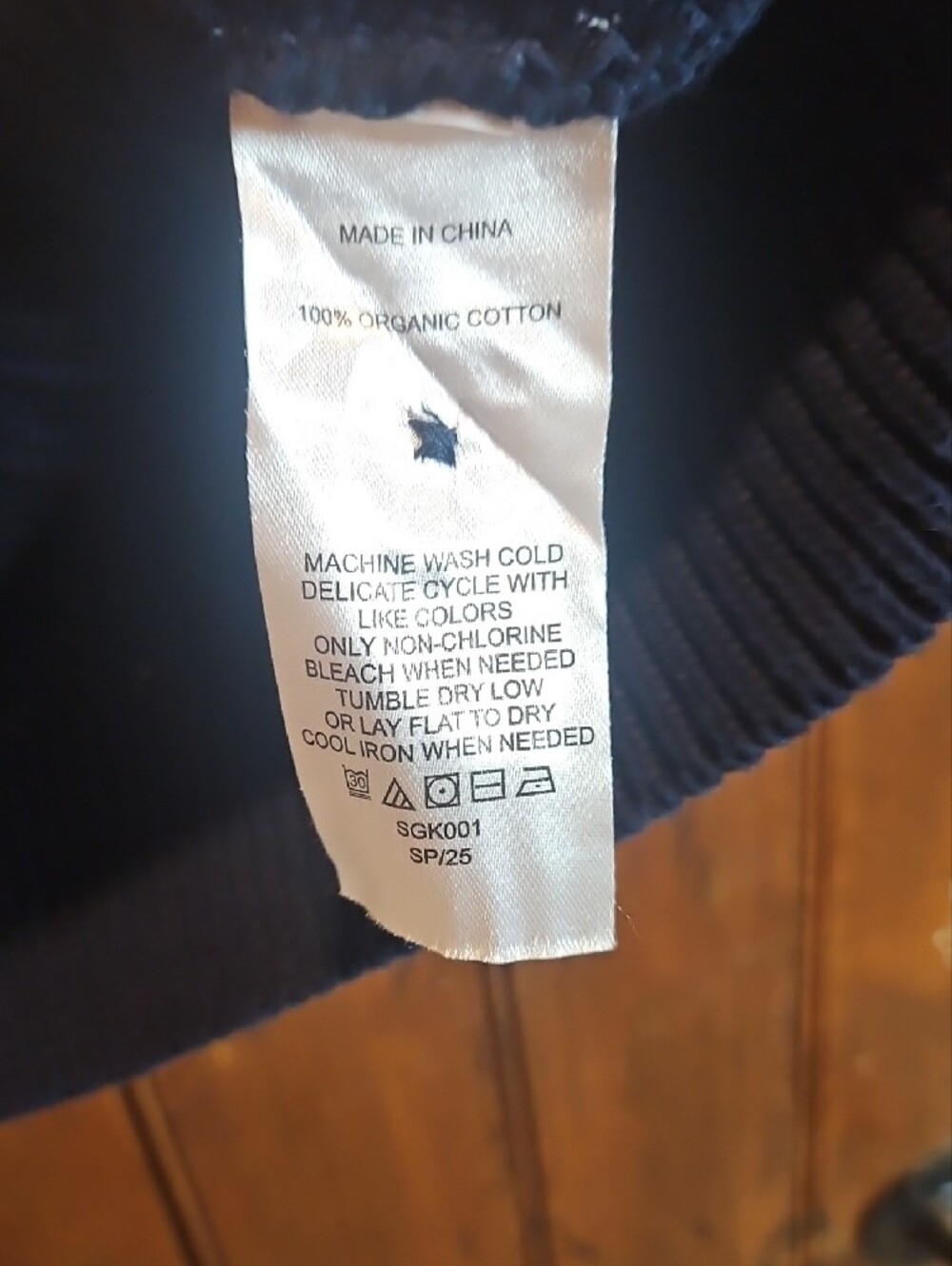 Quince Navy Ribbed Button-Up Cardigan - Picture 4 of 5